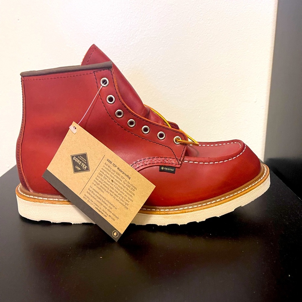 NEW Red Wing x Gore Tex 8864 Classic Moc Toes Russet Taos